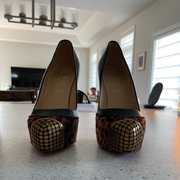 Maggie 140 Pony Leopard Christian Louboutins - Picture 6 of 8